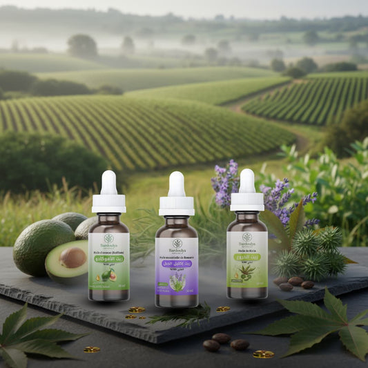 -باك القضاء على تساقط الشعر -اكليل الجبل -زيت الخروع -زيت افوكادو